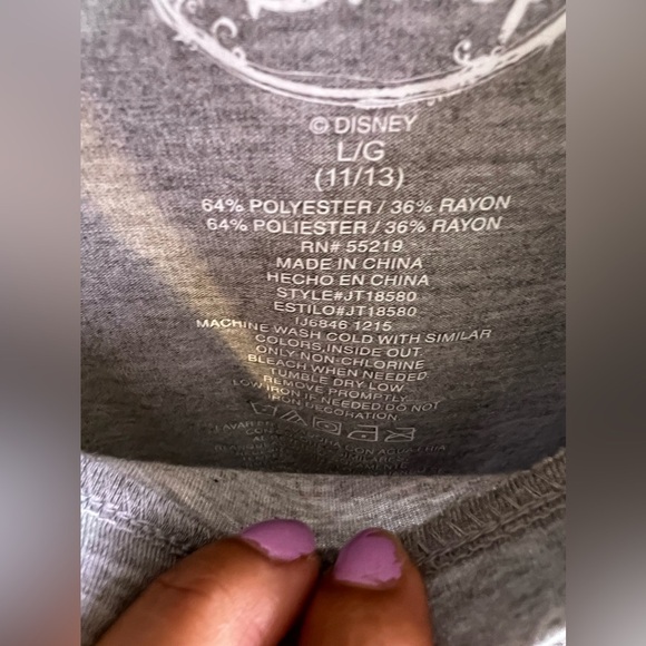 True love Disney tshirt women teen XL 11/13 short sleeve True Love Mickey Minnie - Picture 6 of 10